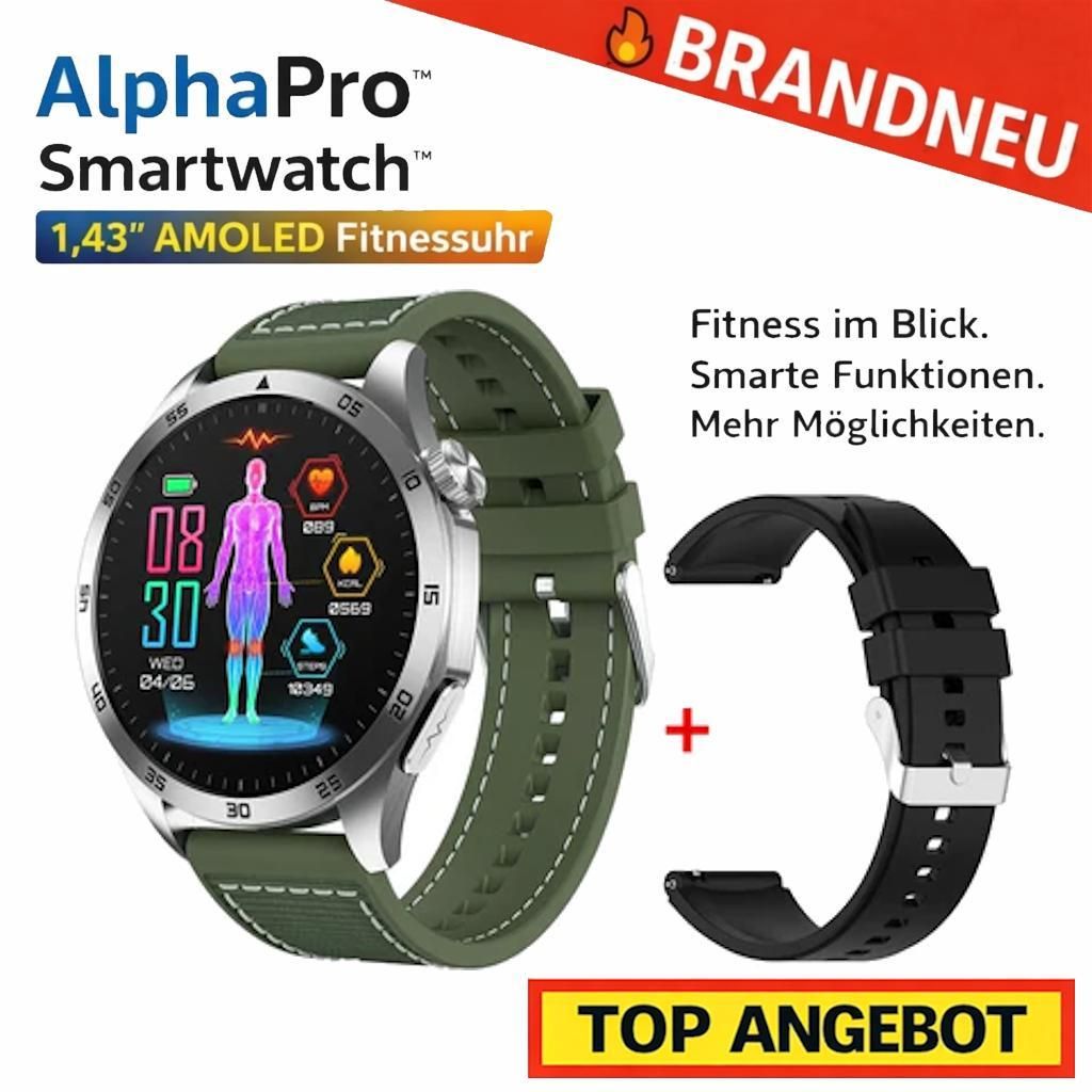 AlphaPro™ Smartwatch 1,43" AMOLED Orologio fitness Immagine del prodotto 