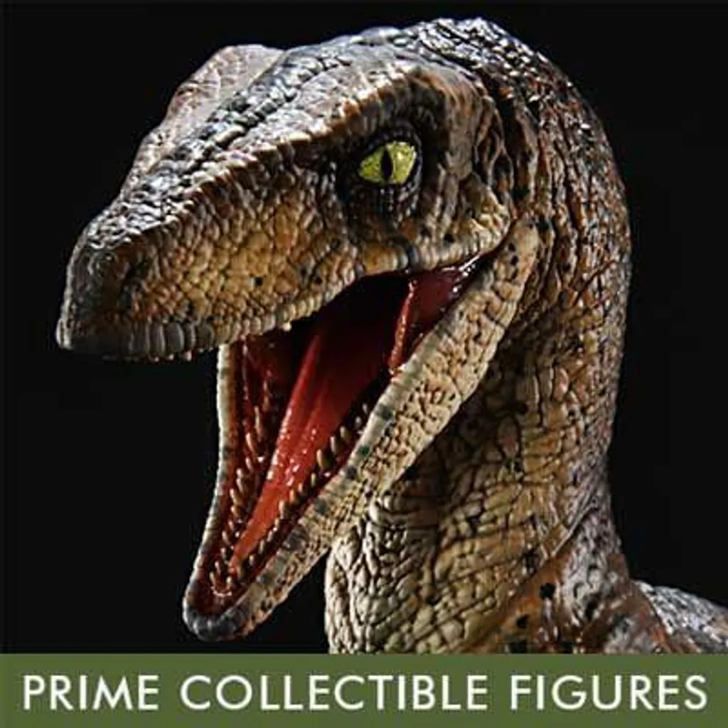 Statue Velociraptor deco geek pour vitrine Jurassic Park 1/10 21cm - 18