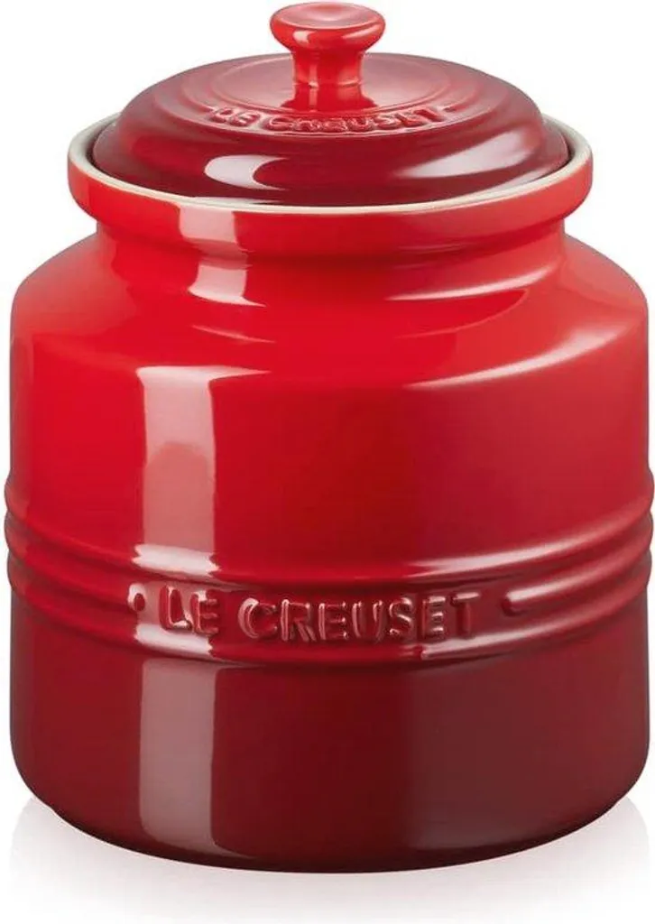 Pot à biscuits en céramique rouge cerise de 2,4 litres pour la cuisine