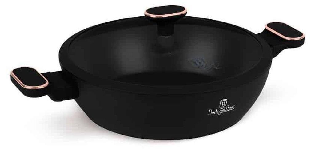 Berlinger Haus Black Rose BH8356 Flache Stielkasserolle Ø28 cm
