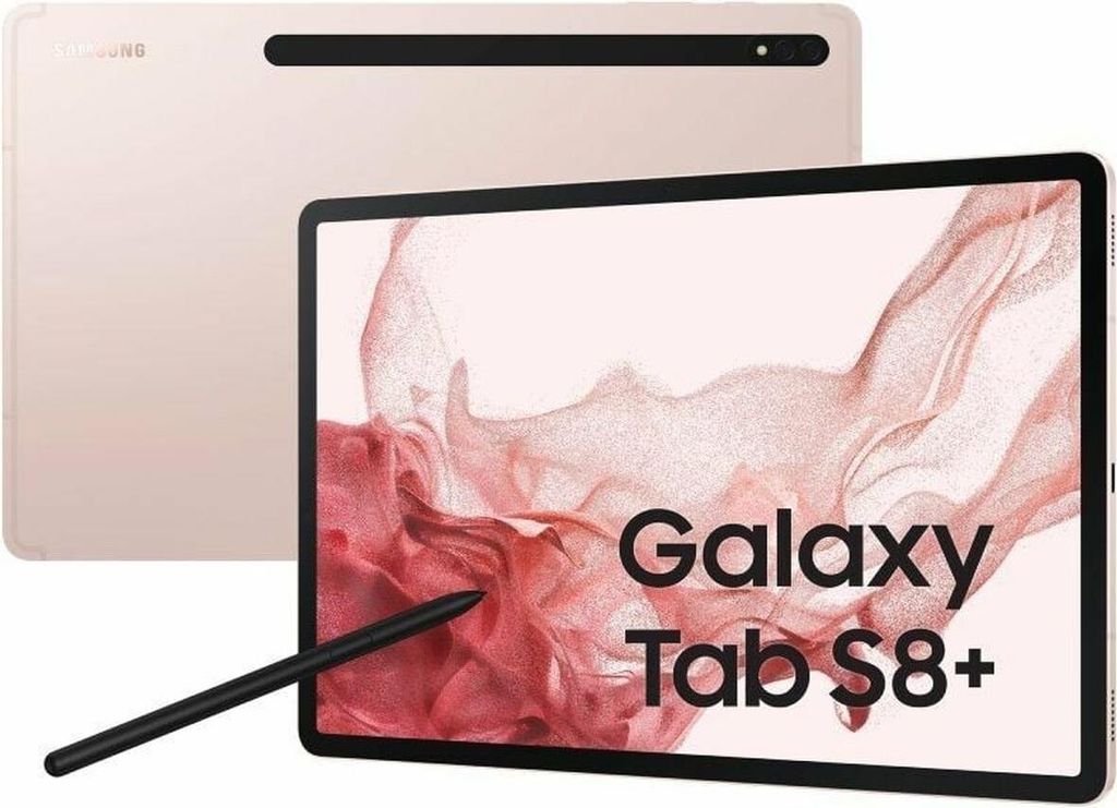 Samsung Galaxy Tab S8+ 5G SM-X806B, 31,5 cm (12.4"), 2800 x 1752 Pixel, 128 GB, 8 GB, Android 12, Rosa-Goldfarben