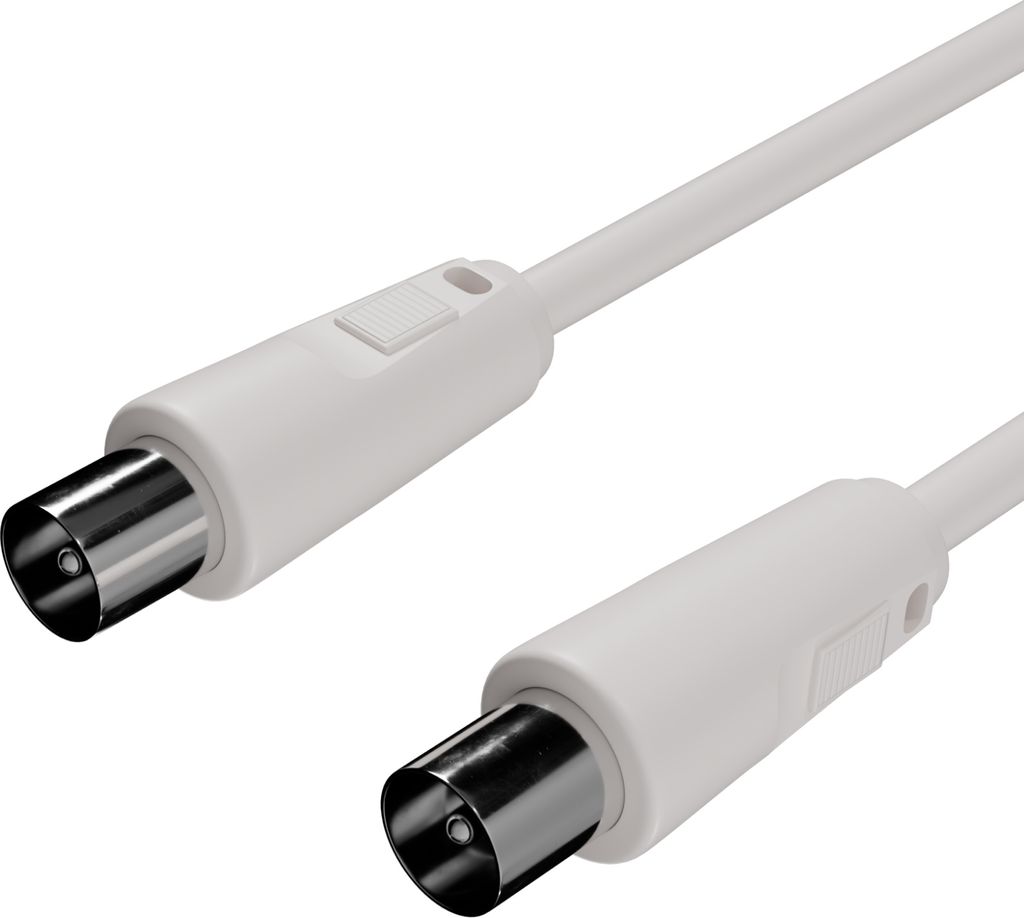 Antennenkabel, BZT - CE > 100 dB, weiß, 1,5m