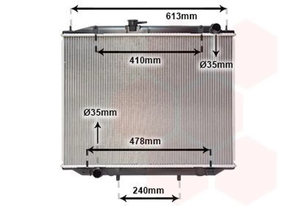 Radiateur de refroidissement à haute dissipation thermique NISSAN