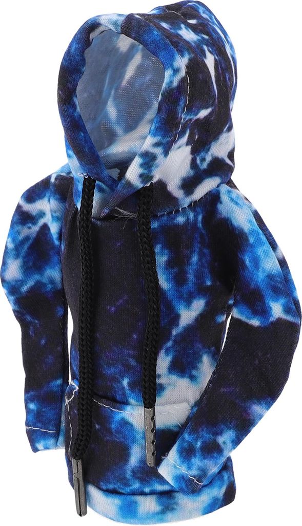 Universal 15x11cm/5.91"x4.33" Schaltknaufabdeckung Dekoration Schaltstangen-Griff-Schutz Polyester 1 Stück Tarnung Hoodie-Stil Blau Weiß
