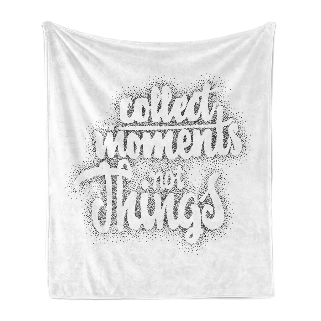 Plaid Calligrafico ABAKUHAUS 125x175 cm | Design Scandinavo Moderno