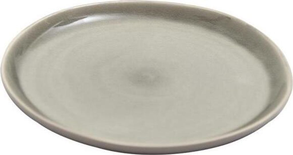 Kuchenteller, Dessertteller PREGO taupe graubraun D. 20cm Keramik A. U Maison WA