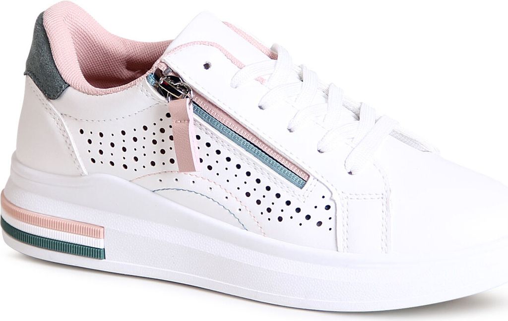 topschuhe24 2700 Damen Sneaker Plateau Turnschuhe , Farbe:Rosa, Größe:41 EU