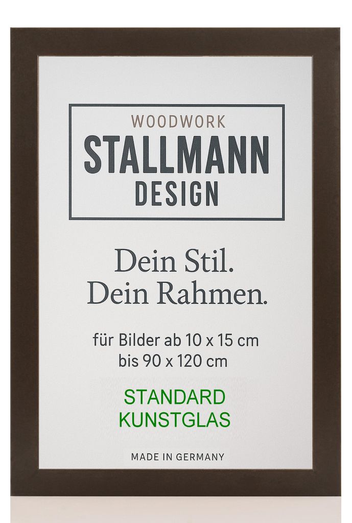 Bilderrahmen |Farbe:Schwarz|Bildgröße: 75x100 cm|30 mm breite MDF-Leiste|mit Kunstglas|moderner Fotorahmen