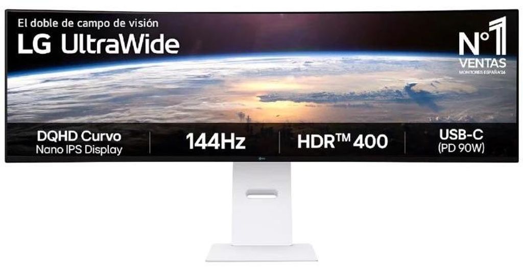 LG 49U950A-W Monitor 49" Dual QHD LED 144 Hz 5 ms Imagen del producto 