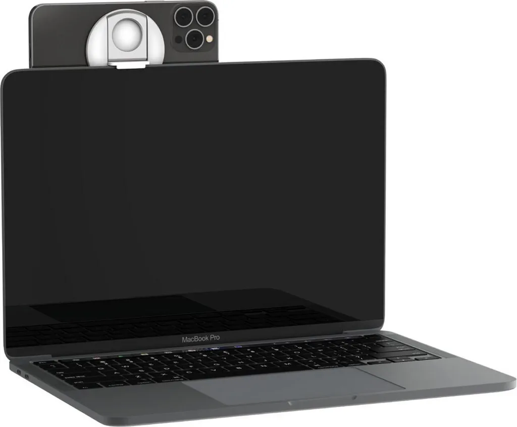 Support Belkin iPhone MagSafe Blanc avec Anneau Support pour MacBook - 12
