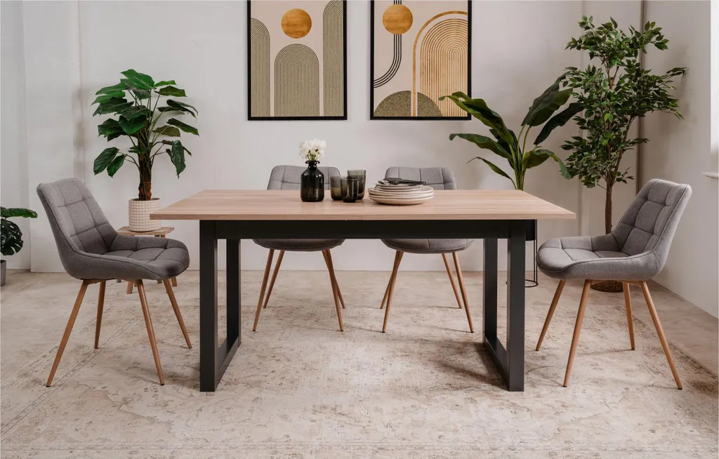 Table de séjour extensible DENVER pour repas de famille et réception - 21