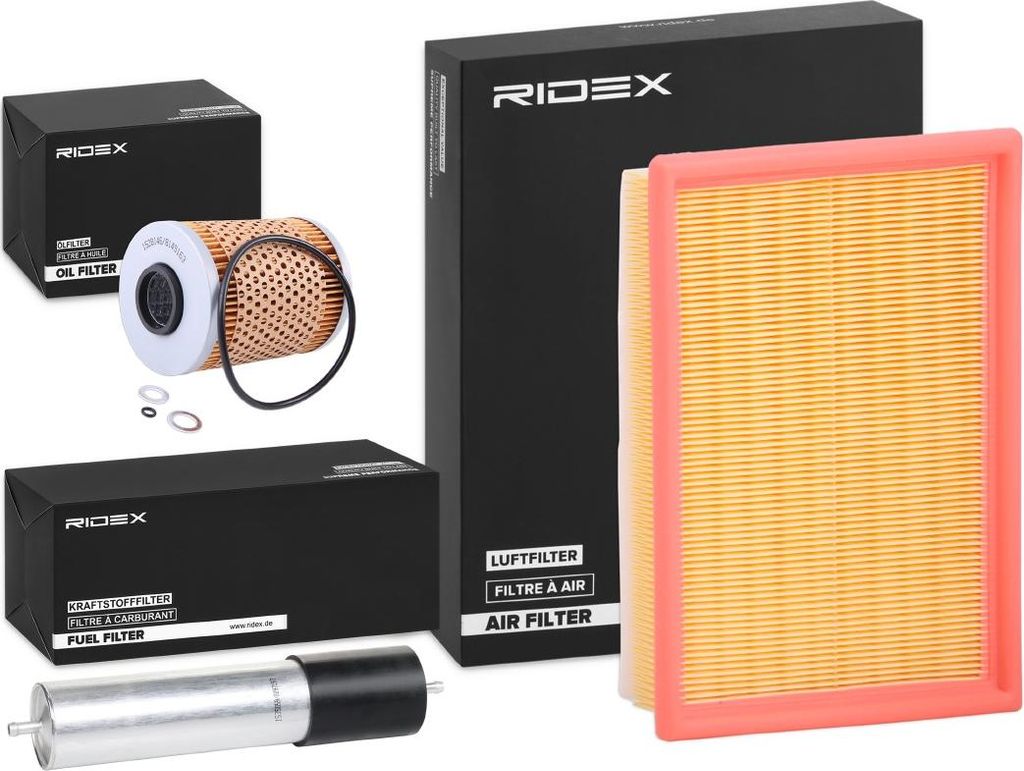 RIDEX Filterset Inspektionspaket Filtersatz für BMW 3 Limousine (E46) 3 Coupe (E46) 3 Limousine (E36) 3 Coupe (E36) 3 Cabrio (E36) Z3 Roadster (E36)