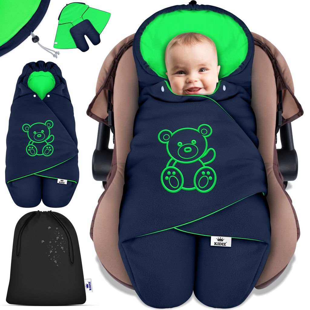 KIDIZ® Baby Einschlagdecke Babyschale Winter Herbst Produktbild 