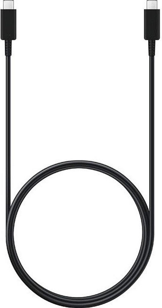 Schnell-Ladekabel USB-C 1.8m 5A schwarz für Samsung Galaxy A55 A54 A35 A34 A25 A23 A15 A14 A13 A04s A03 A03s 5G beidseitig USB Typ C Anschluss