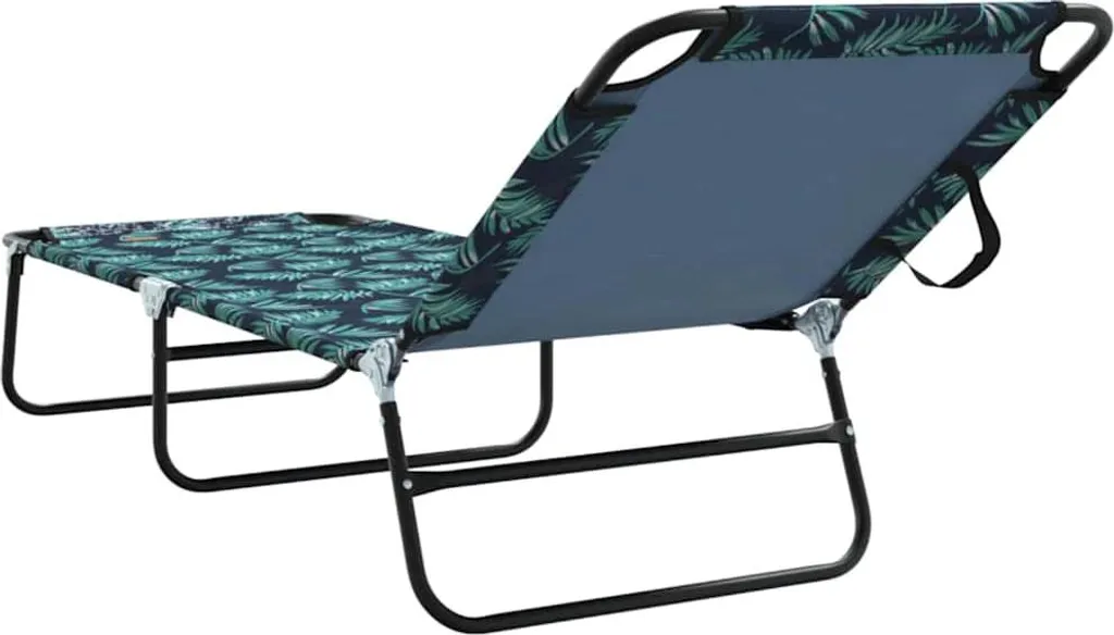 Transat pliable avec coussin confort vert - Bain de soleil 189 cm XL