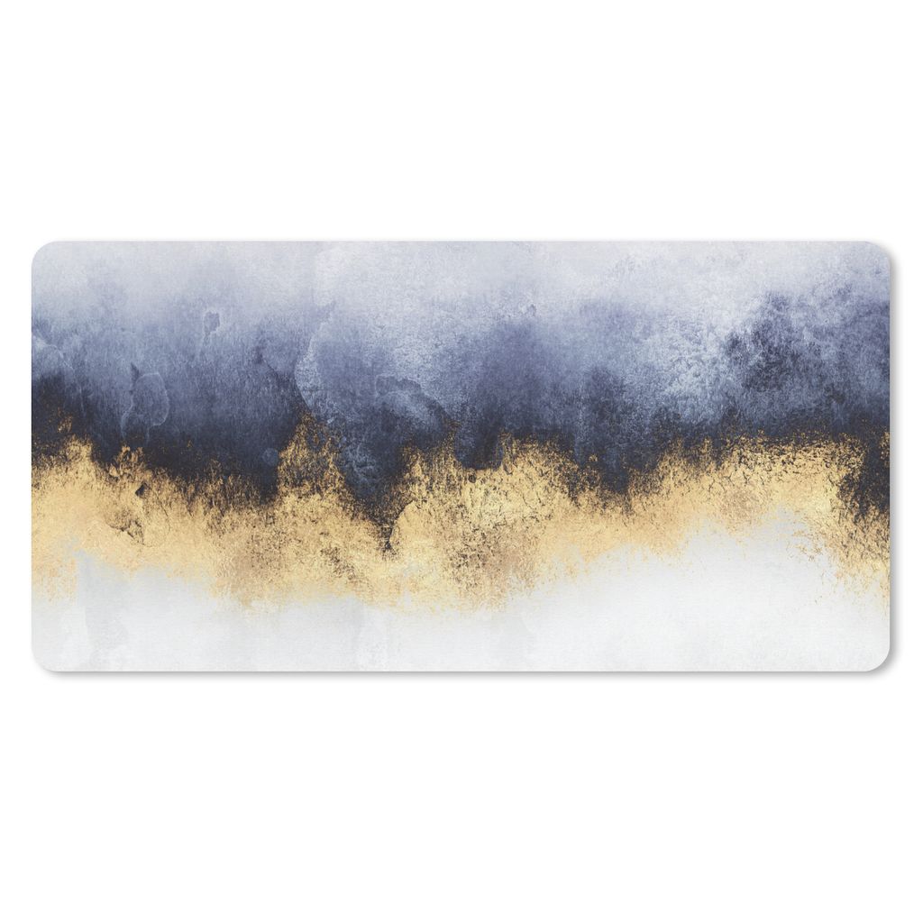 MuchoWow Mauspad Mousepad Abstrakt - Gold - Luxus 60x30 cm - Mousepads - Maus Mat - Pad - Mausunterlage - Nachhaltig