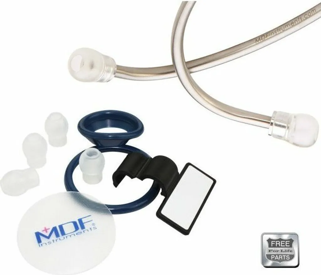 Stéthoscope médical double tête MDF 777 rose - Diagnostic haute précision - 3