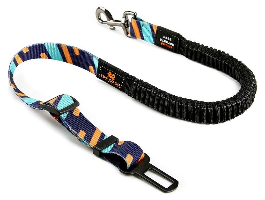 Hundesicherheitsgurt für das Auto mit elastischem, verstellbarem Bungee und reflektierendem Nylon, Rückbank Reisegeschirr für Hunde und Katzen, ...