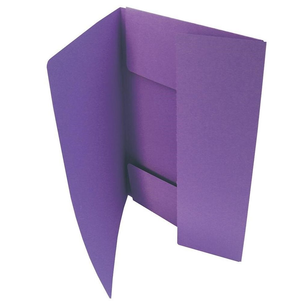 Chemise pliante 253 A4 3 rabats violet Image du produit 