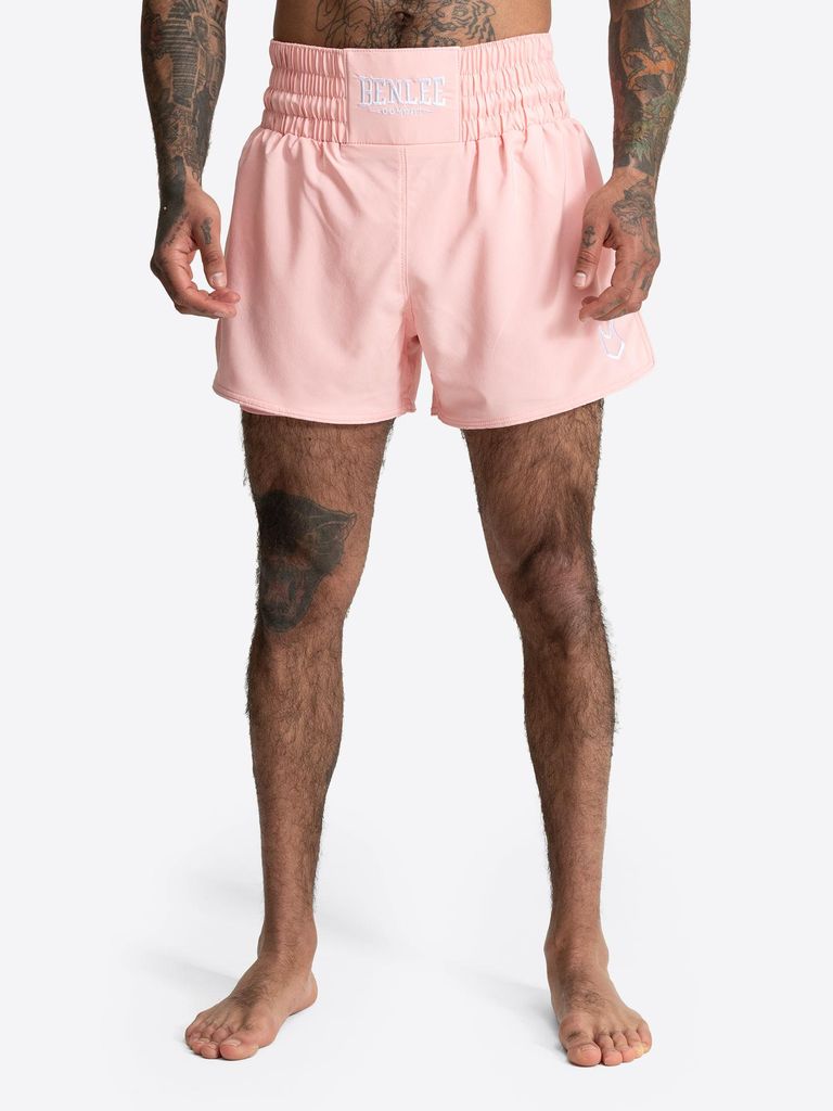 Unisex Thaibox-Hose DOOBY Pink/White XS BENLEE