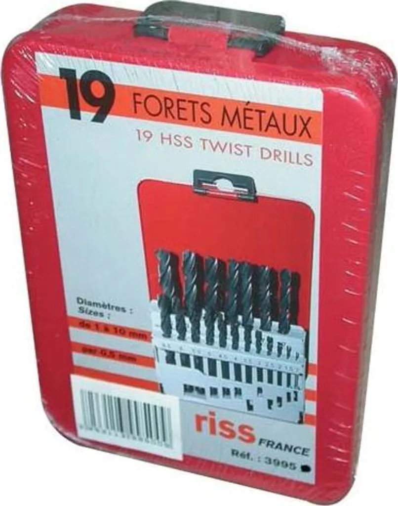 Forets Métal HSS Riss 19p pour Percer Sans Effort les Aciers Résistants