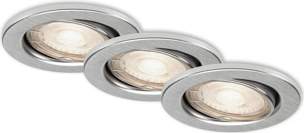 Set 3 Faretti LED Briloner Orientabili - Luce Calda per la Casa