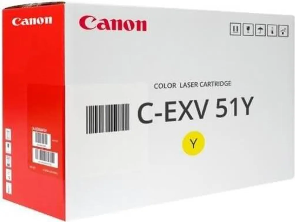 Toner Jaune C-EXV51Y Canon pour Impression de Rapports et Graphiques