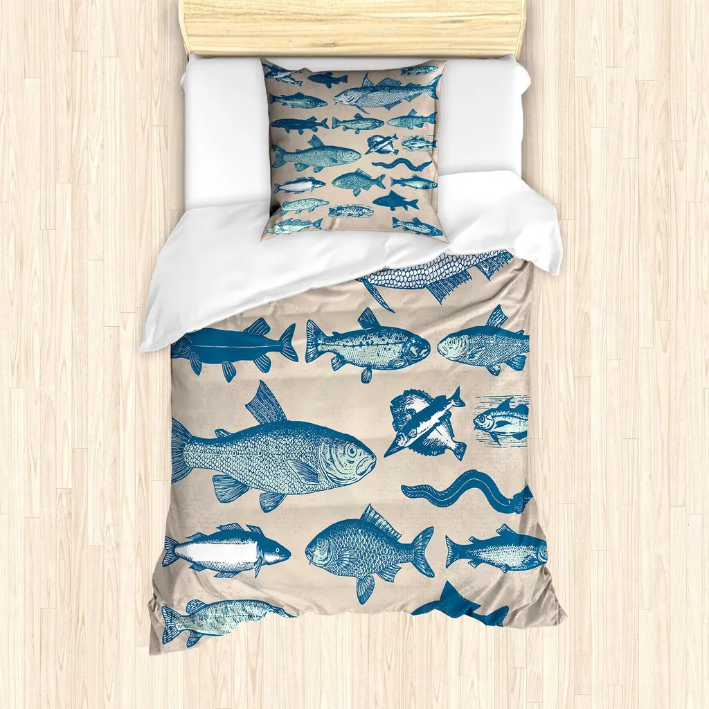 Copripiumino 135x200 ABAKUHAUS Grunge Marine - Decor Home Vintage Beige