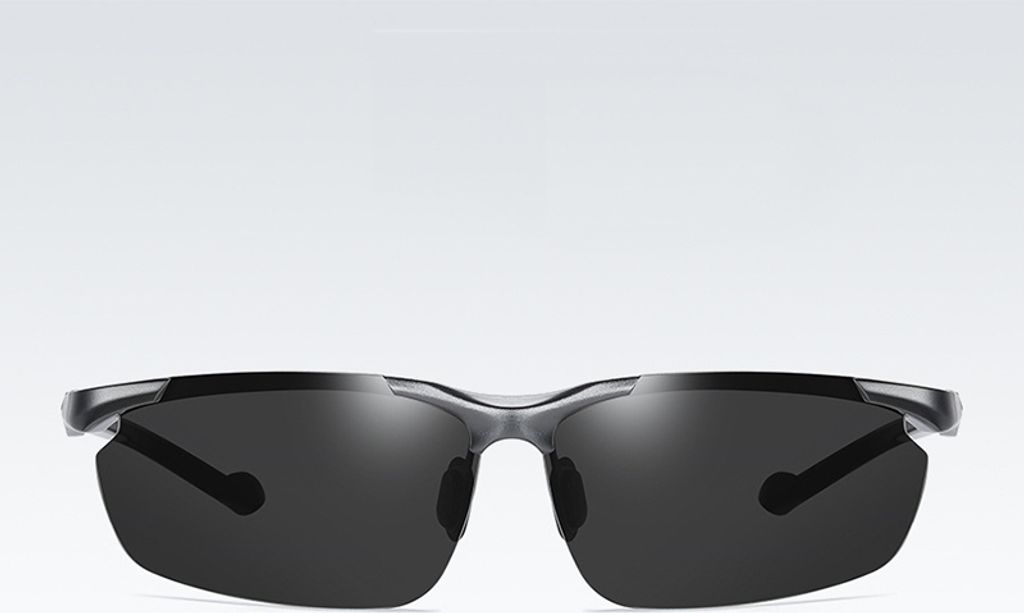 INF Photochrome Sonnenbrille Grau+Schwarz