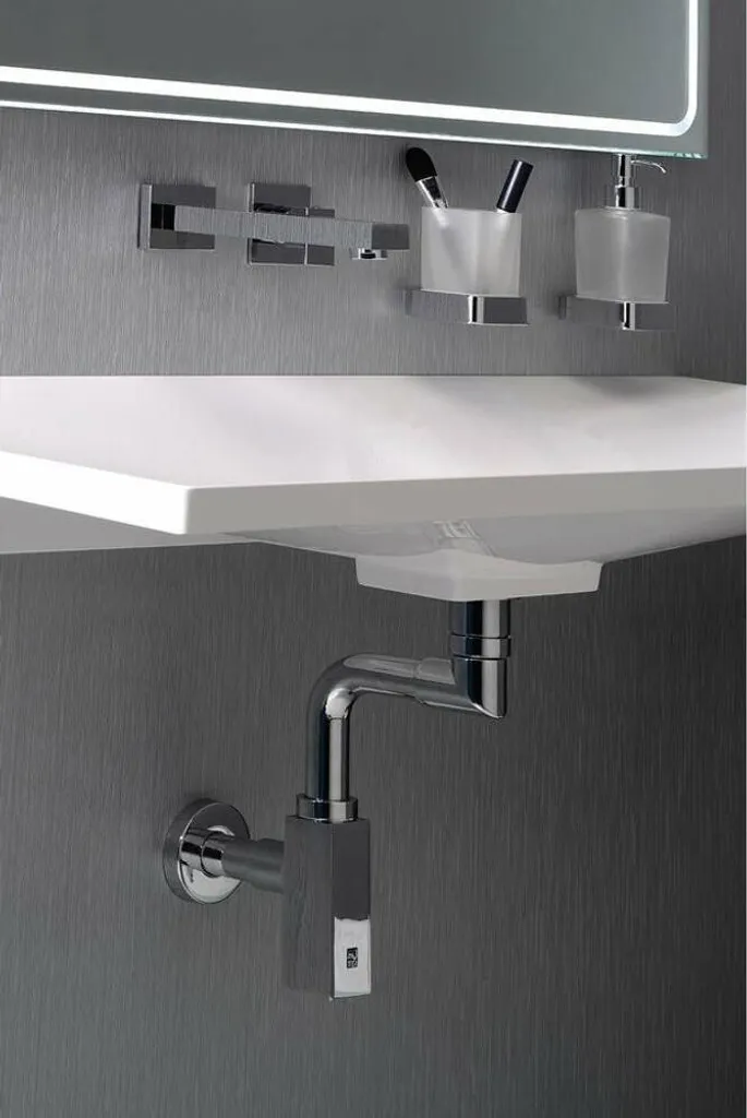 Sapho Omp Tea Quasar Siphon de Lavabo Gain de Place Chromé 811.215.5.K