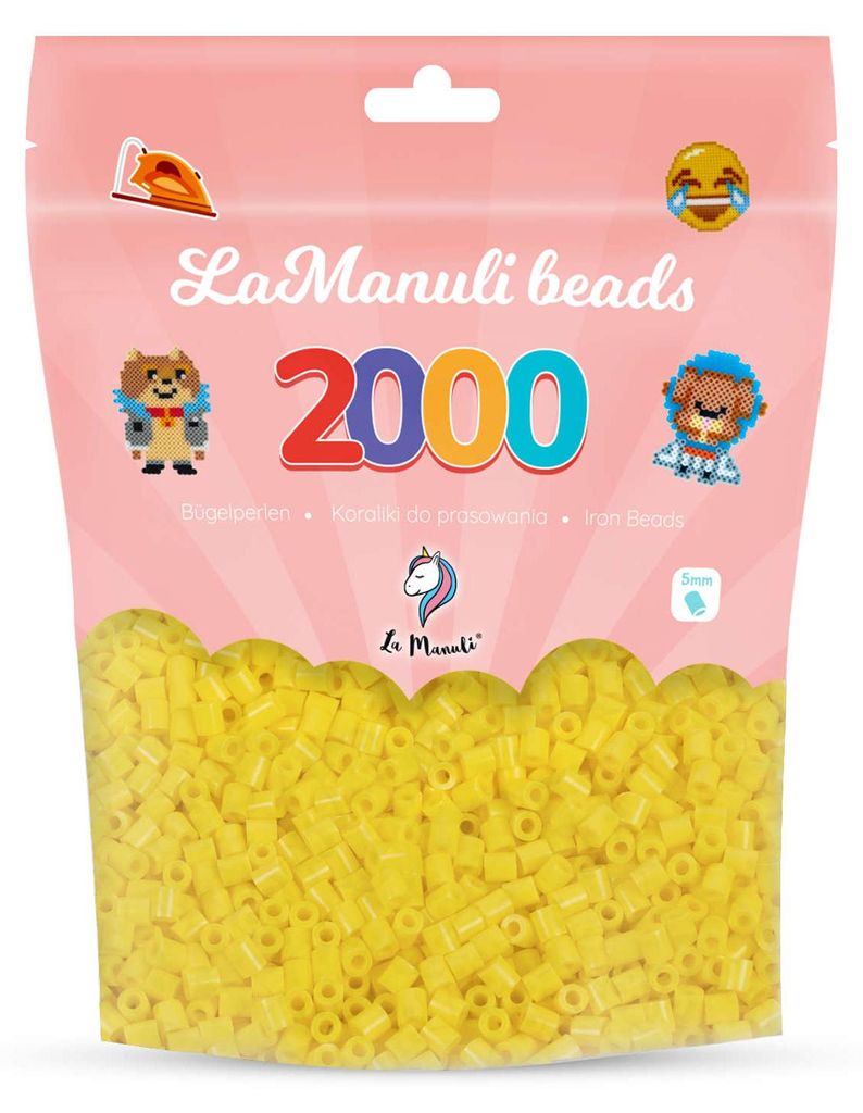 La Manuli Koraliki do prasowania żółte 2000 szt. Midi 5 mm Zdjęcie produktu 