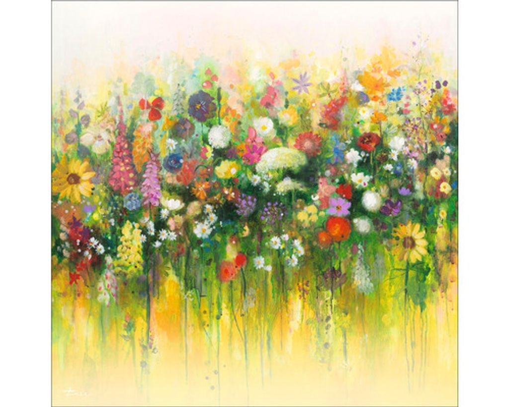 Leinwandbild Abstraction bunt II 50x50 cm