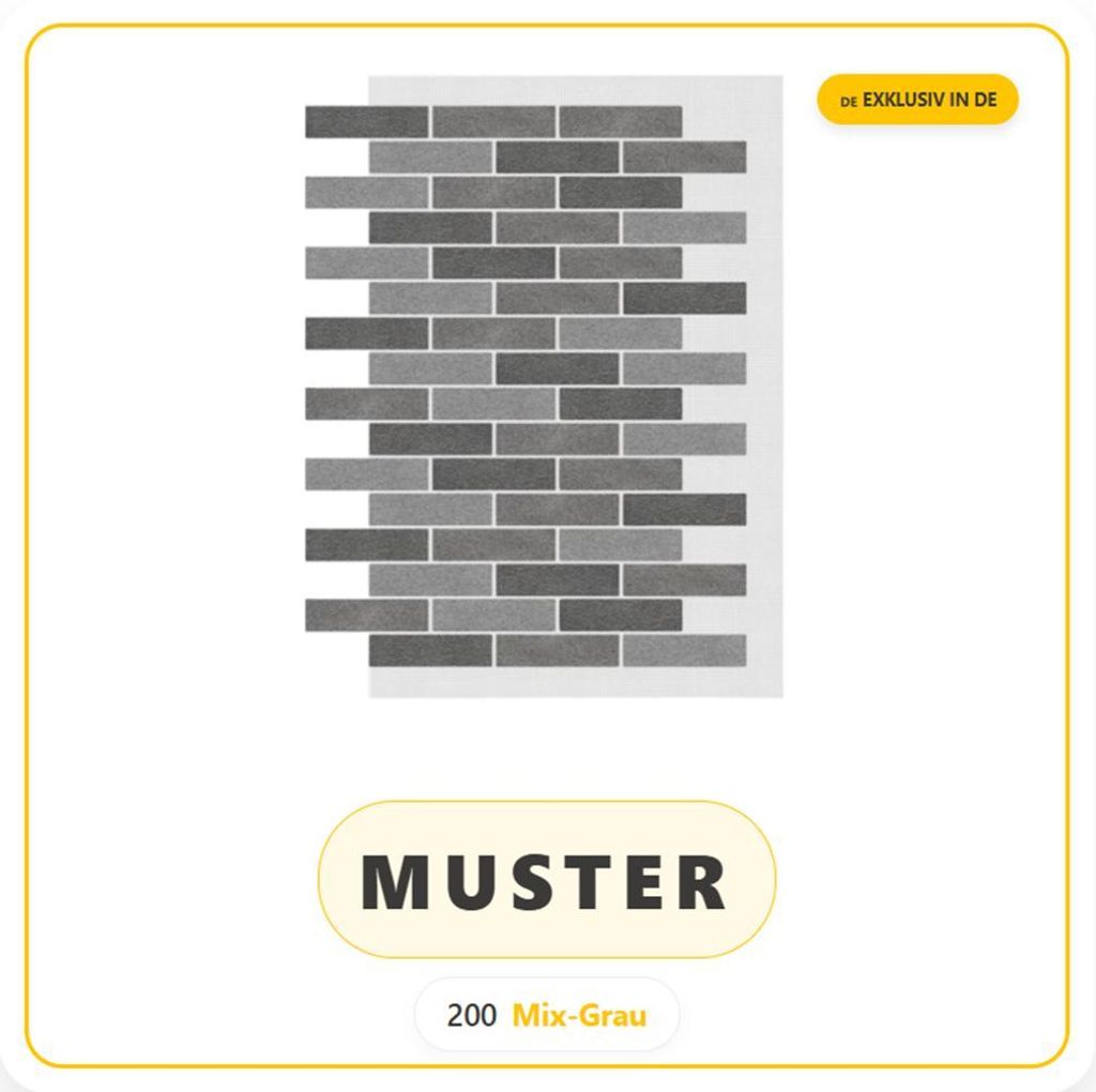 AMK Muster-Paneel 200 Mix-Grau – Marmorgranulat-Oberfläche in Originalgröße