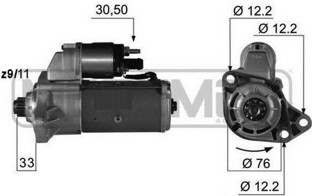 ERA 220388A Starter Anlasser 2kW für VW Golf IV Schrägheck Produktbild 
