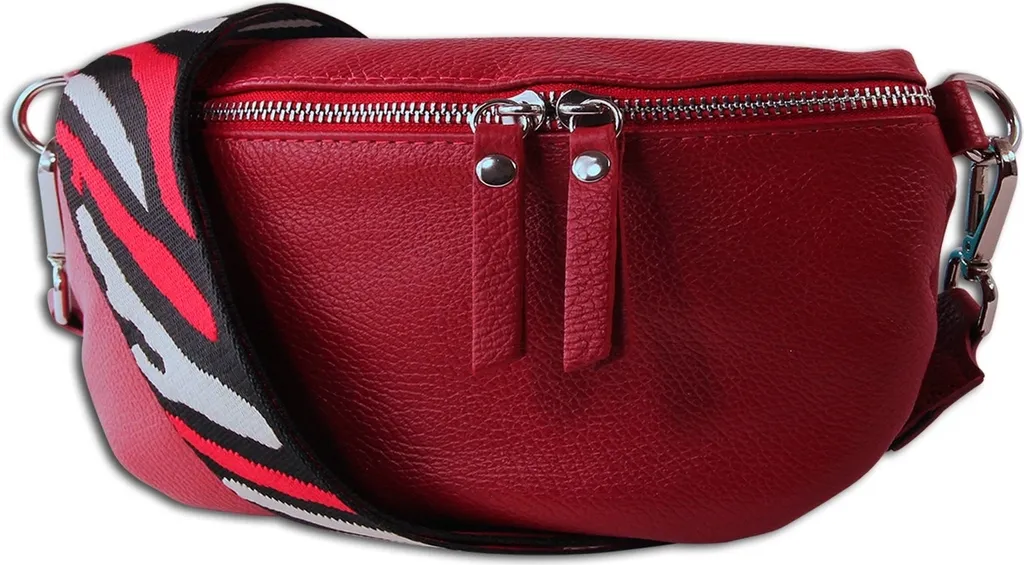 Toscanto Borsa a Cintura OTT807BR in Pelle Rosa Multicolore Italia