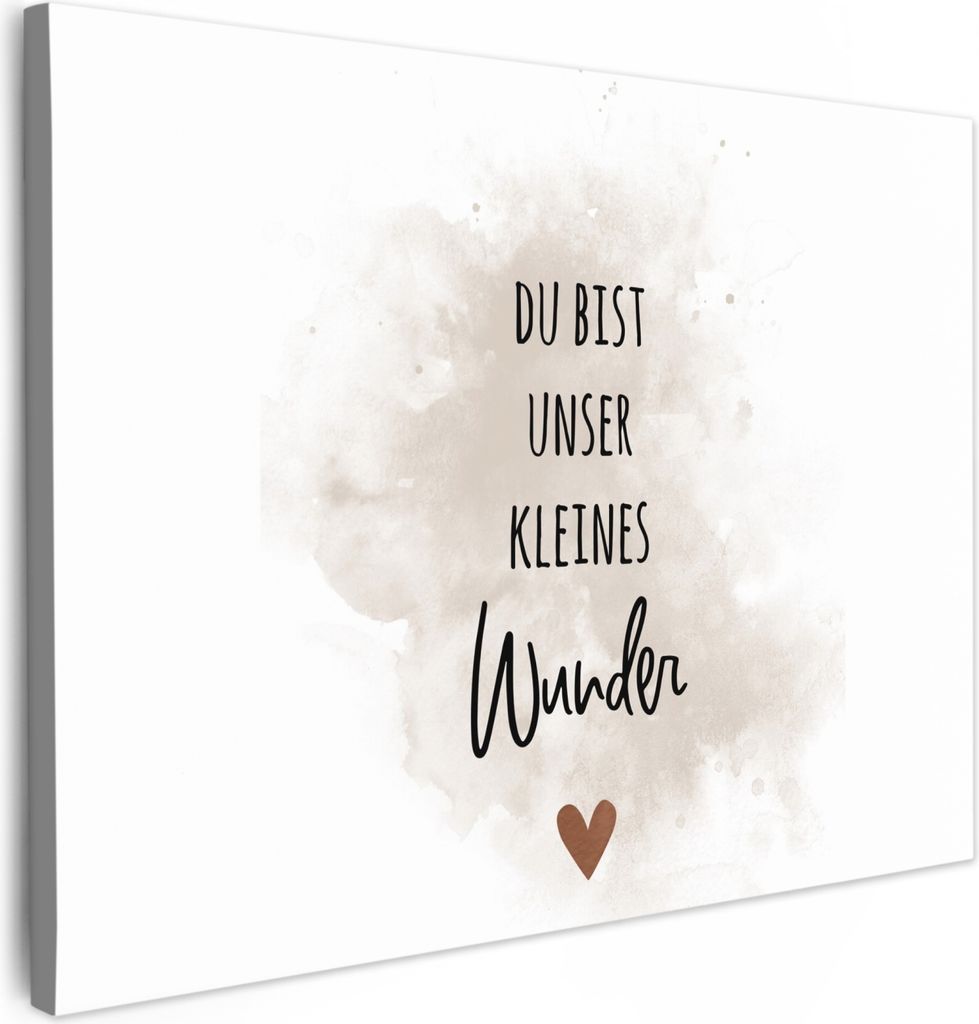 Wanddeko 70x50 cm - Kinder - Du bist unser kleines Wunder, Deko, Deko Wohnzimmer, Bilder, Wanddeko