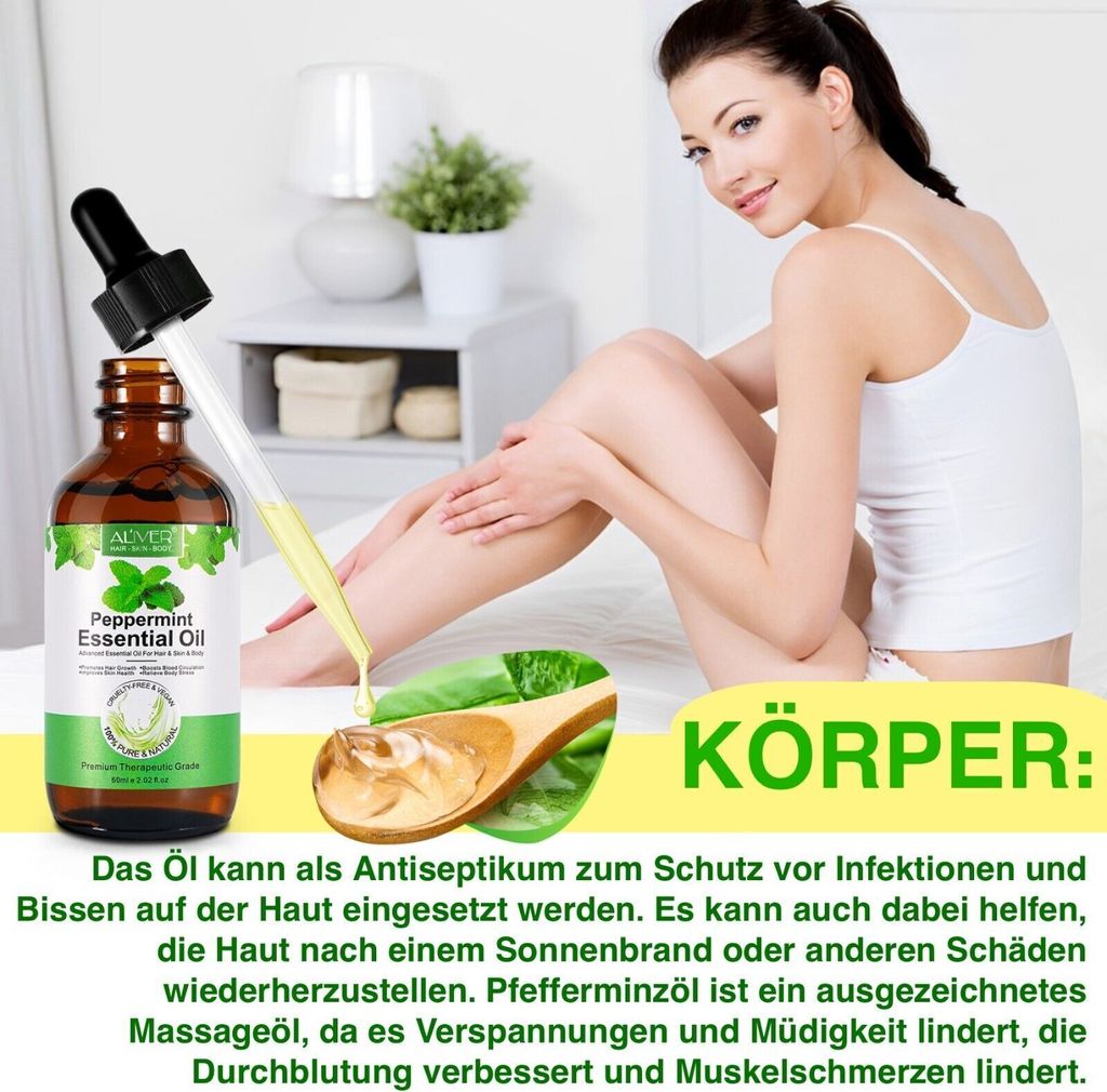 PfefferminzÖl Bio Ätherisches Öl 100% Reines 10  Produktbild-Vorschau 5