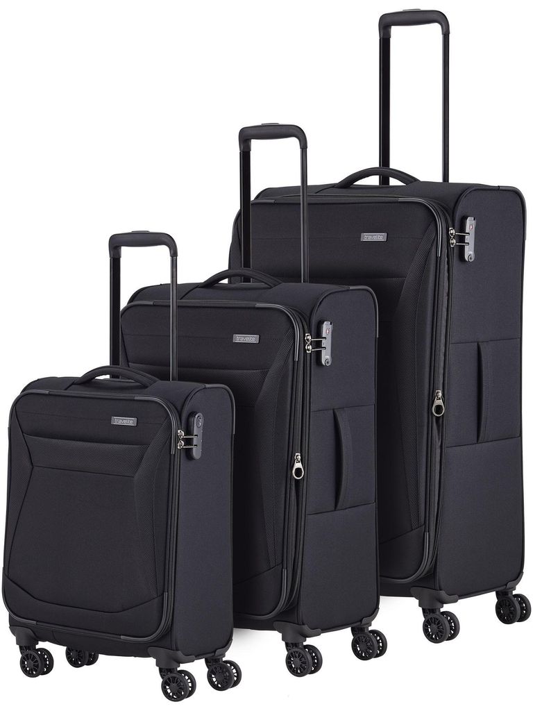 Travelite CHIOS 4w L/M/S Trolley Set Black 080040-01 Zdjęcie produktu 