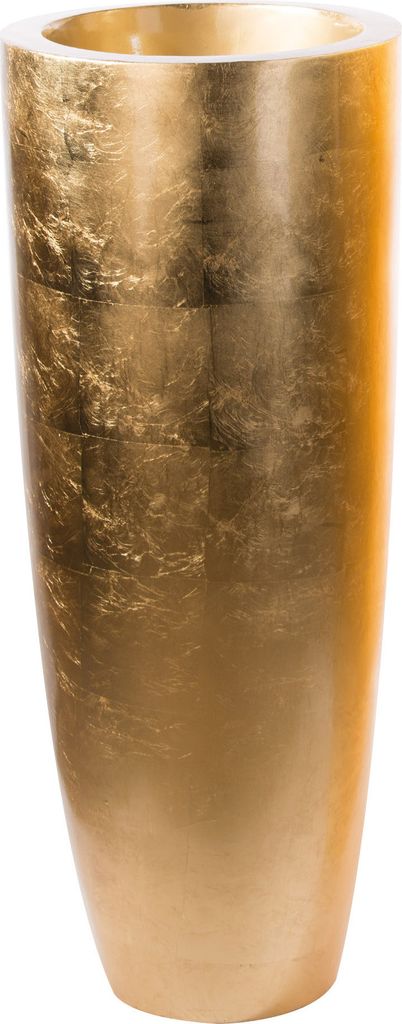 Gilde Übertopf XXL, "Konus", Poly, goldfarben, VE 1, L. 36 cm, B. 36 cm, H. 92 cm 89231
