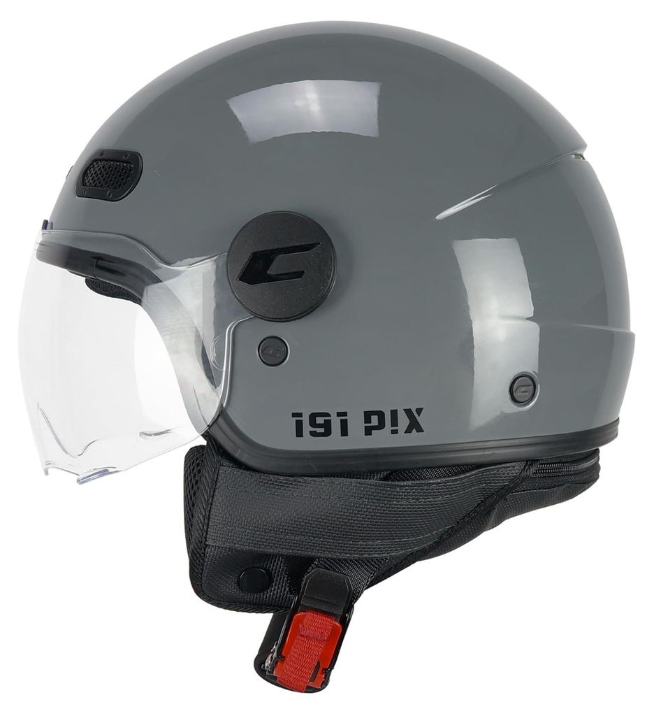 Kask Jet CGM 191A PIX MONO szary formowany daszek rozmiar L Zdjęcie produktu 