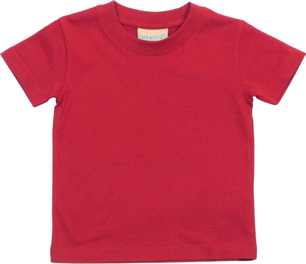 Larkwood Baby T-Shirt mit Rundausschnitt RW789 (0-6 Monate (50-62)) (Rot)