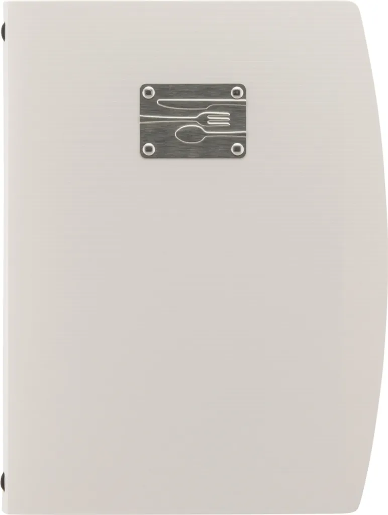 Portamenu Professionale Securit Rio A4 Bianco Inox MC-RCA4-WT-FK