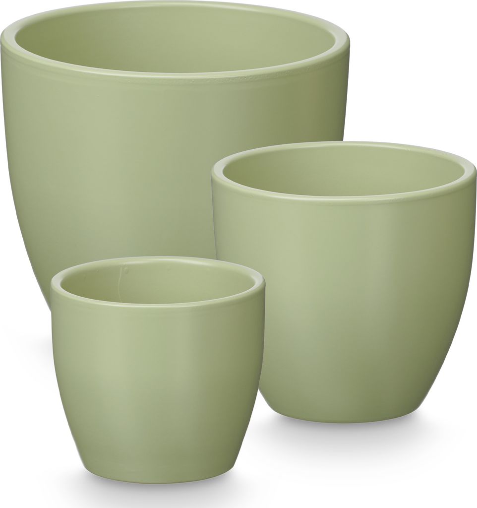 Runde Blumentöpfe Ø 14, 17, 22 cm, 3er Set