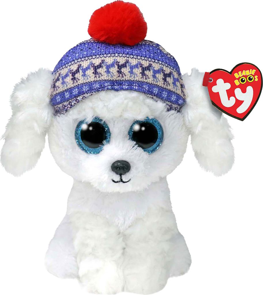 Ty Beanie Boo's Christmas Dog White 15cm