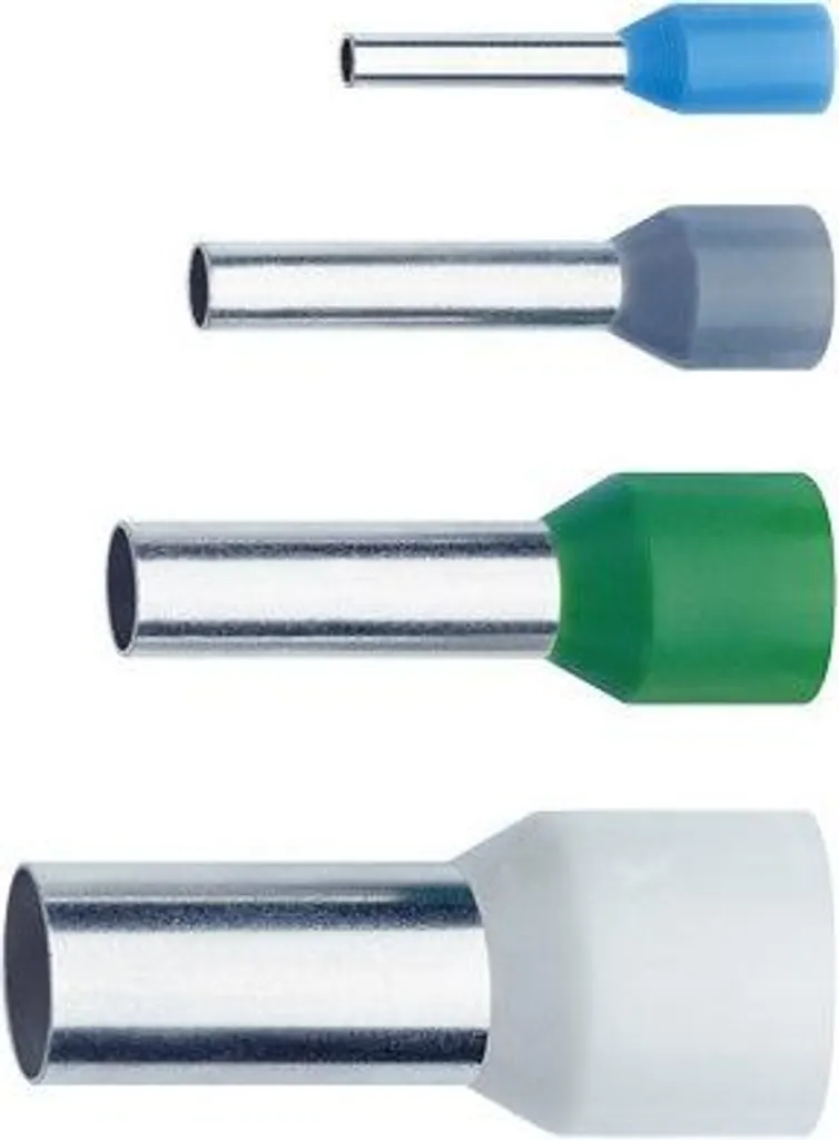 Terminali a Bussola 1.5mmq 8mm Neri VZ - Confezione 100 Pezzi DIN