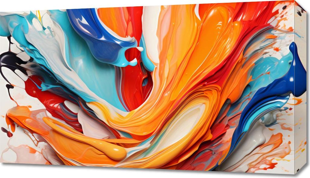 Bild 70x40cm Tanzende Wellen