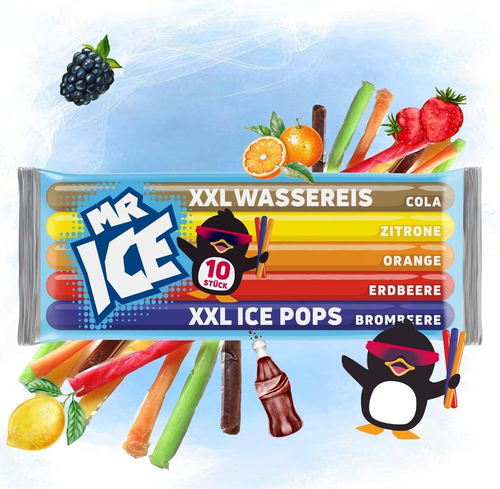 MR ICE Wassereis 10 x 60ml Icesticks mit 5 Produktbild 