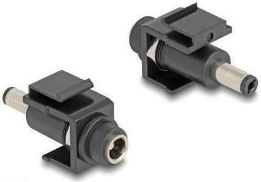 Insert Keystone alimentation DC 5,5 x 2,1 mm noir pour panneau de brassage