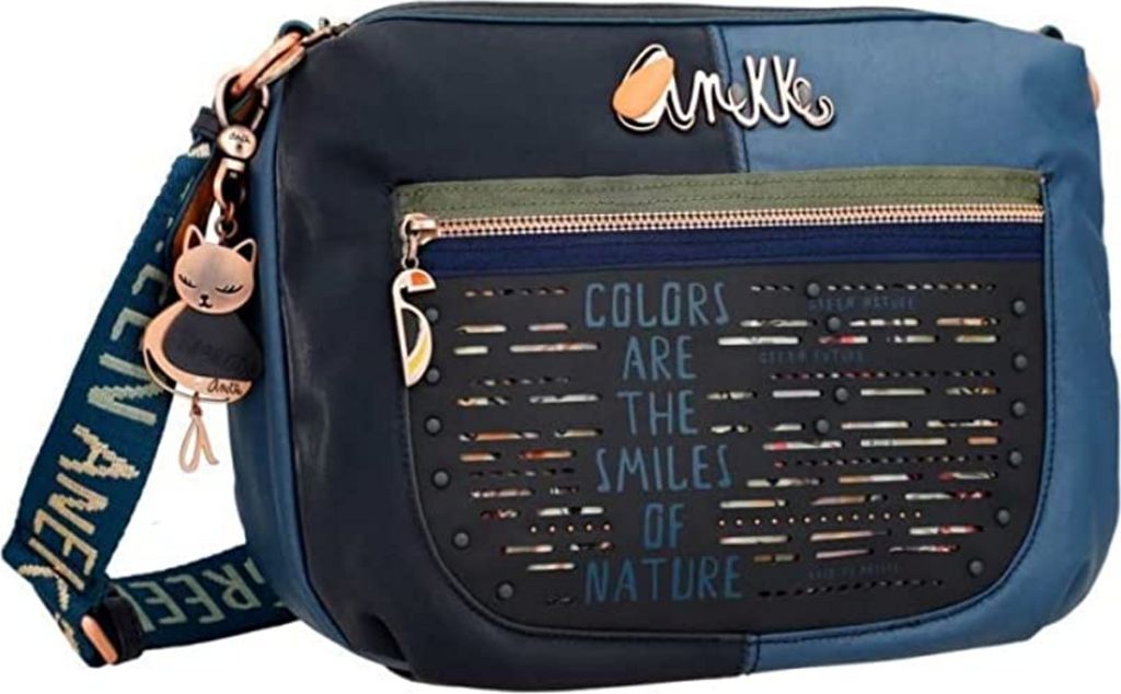 Anekke Schultertasche Nature Pachamama blau Produktbild 