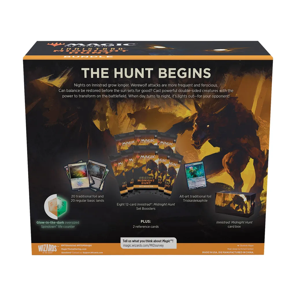 Magic The Gathering Innistrad Midnight Hunt Bundle Fat Pack - MTG - 3